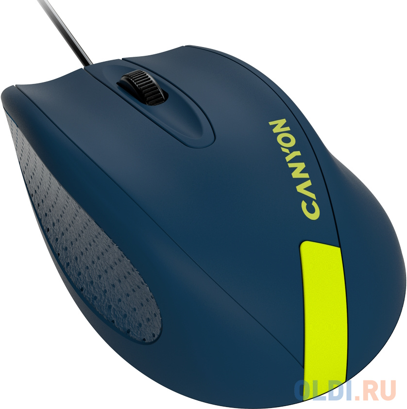 Мышь проводная Canyon M-11 синий USB CNE-CMS11BR