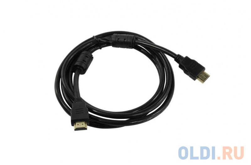 Кабель 5bites APC-200-020F HDMI M / HDMI M V2.0, 4K, высокоскоростной, ethernet+3D, зол.разъемы, ферр.кольца, 2 метра