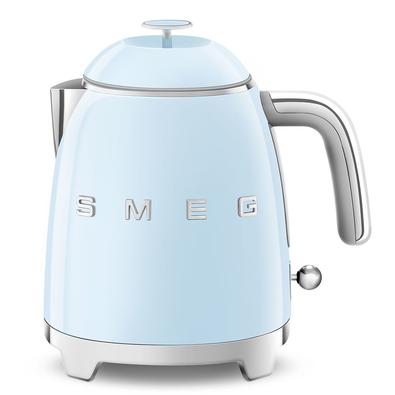 Чайник SMEG KLF05PBEU 0.8л. 1400Вт, скрытый нагревательный элемент, пластик, пастельный голубой (1334174)