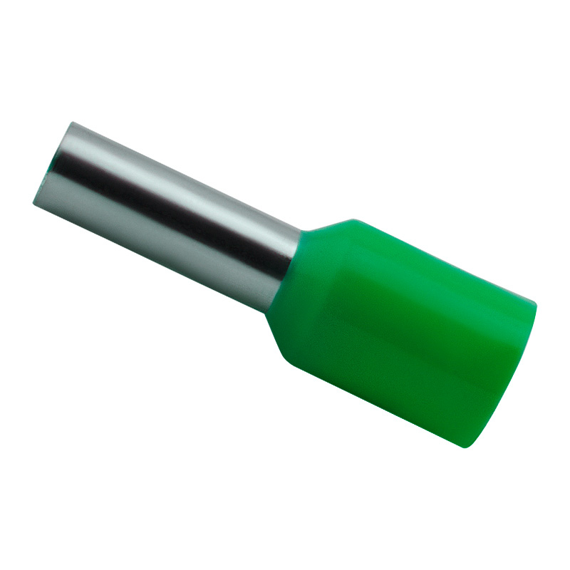 Наконечник НШВИ штыревой втулочный изолированный, 6мм², медь, луженый, под опрессовку, зеленый, 100шт., ЭНЕРГИЯ 6.0-12 (E6012) (Е0601-0023)