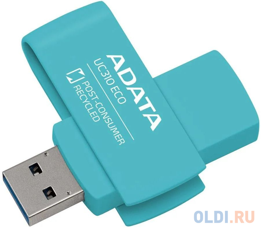 Флеш Диск A-DATA 64GB <UC310E-64G-RGN> UC310E, USB 3.2, зеленый в Москвe