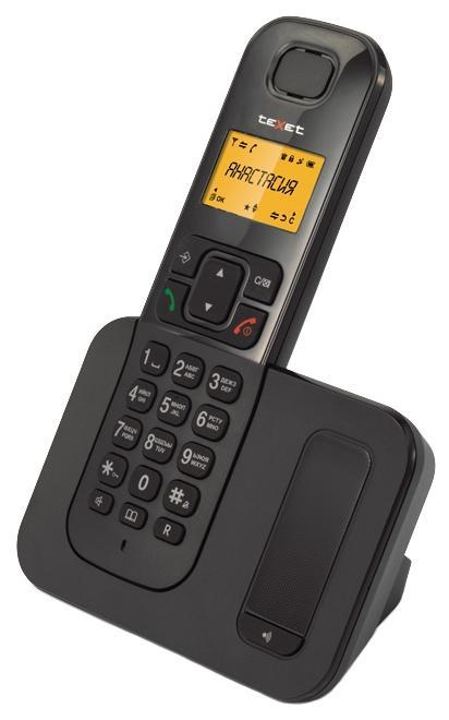 Радиотелефон teXet TX-D6605A, DECT, АОН, черный