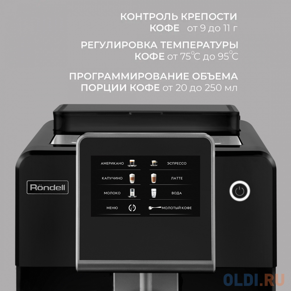 Кофемашина Rondell RDE-1110 1500Вт черный в Москвe