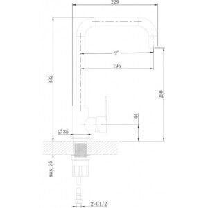 Смеситель для кухни Orange Steel никель (M99-006NI) в Москвe