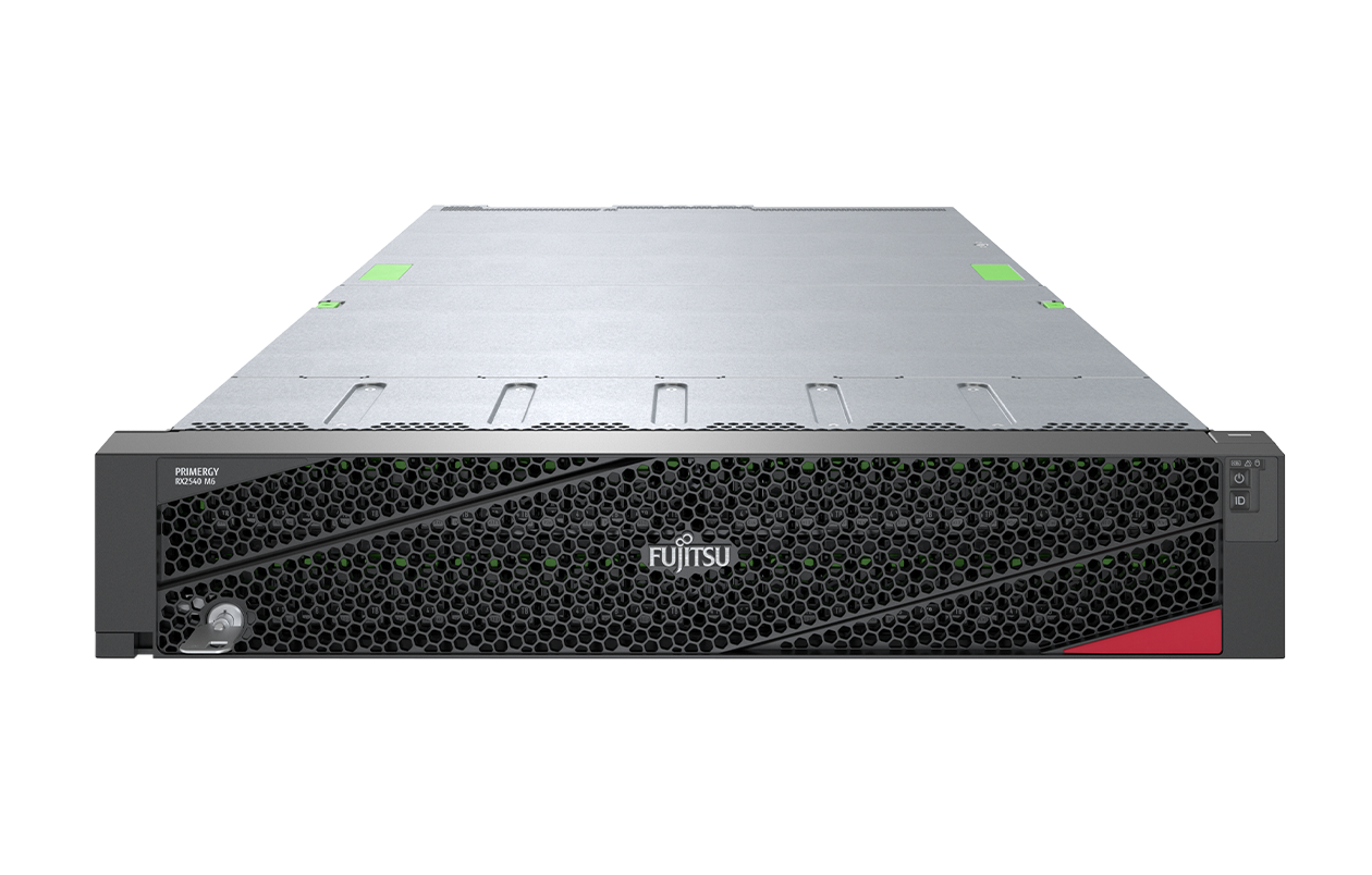 Сервер Fujitsu RX2540 M6, 1xIntel Xeon Silver 4310 (up2), 1x32Gb RAM, noHDD, 16x2.5" HS, DVD, 4GLAN, IPMI, 2x900Вт (up2), 1U (VFY:R2546SC110IN)