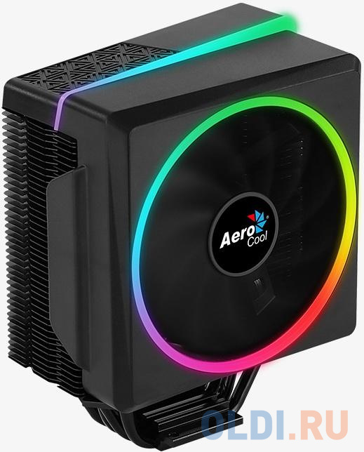Cooler Aerocool Cylon 4 145W / ARGB / PWM / Intel 115*/775/2066/2011/AMD / Heat pipe 6mm x4