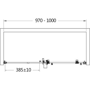 Душевой уголок AQUAme 100х80 прозрачный, хром (AQM4201F-10, AQM4203F)