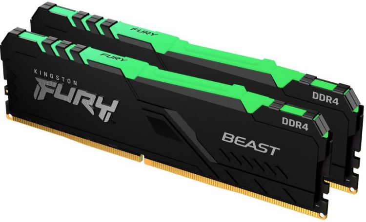 Память оперативная DDR4 Kingston 32Gb (2x16Gb) PC25600 3200MHz (KF432C16BBAK2/32)