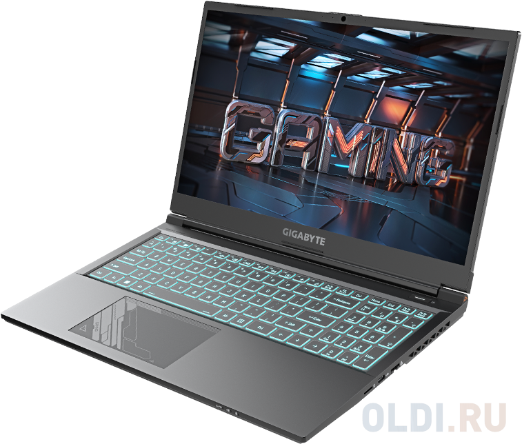 Ноутбук Gigabyte G5 Core i7 13620H 16Gb SSD512Gb NVIDIA GeForce RTX4060 8Gb 15.6" IPS FHD (1920x1080) Windows 11 black WiFi BT Cam (KF5-H3KZ353SH в Москвe