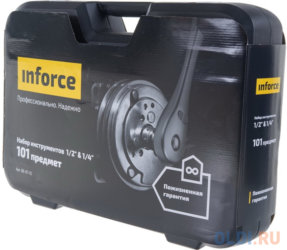 Inforce Набор инструментов 101 предмет 1/2" & 1/4" 06-07-15 в Москвe