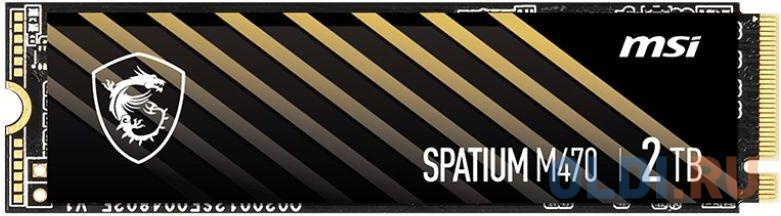 SSD жесткий диск PCIE 4.0 NVME M.2 2TB SPATIUM M470 2TB MSI