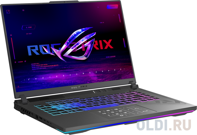 Ноутбук Asus ROG Strix G614JI-N4240 Core i7 13650HX 16Gb SSD1Tb NVIDIA GeForce RTX4070 8Gb 16" IPS WQXGA (2560x1600) noOS grey WiFi BT Cam (90NR0