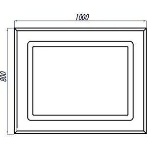 Зеркало Акватон Римини 100 (1A136902RN010)