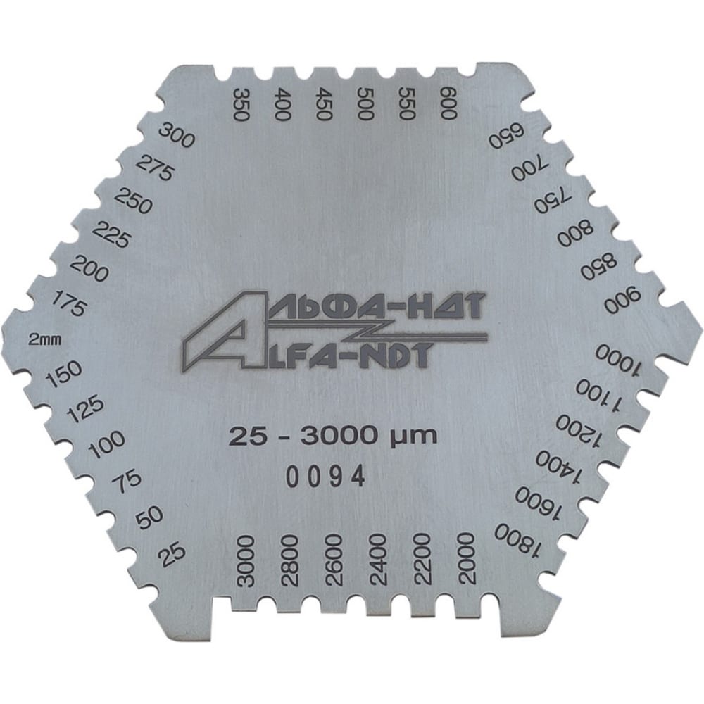 Измерительная гребенка толщины мокрого слоя краски АЛЬФА-НДТ