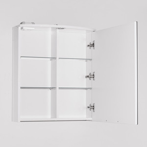 Зеркальный шкаф Style line Жасмин-2 Люкс 60 с подсветкой, белый (4650134470659)