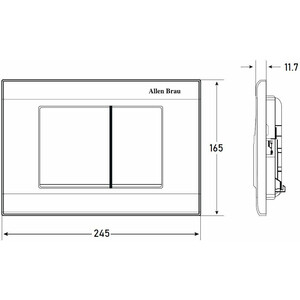 Инсталляция для унитаза Allen Brau Pneumatic с клавишей Liberty хром (9.11100.20, 9.20002.00)