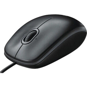 Мышь Logitech B100 black (USB, оптическая, 800dpi, 2but) (910-006605) в Москвe