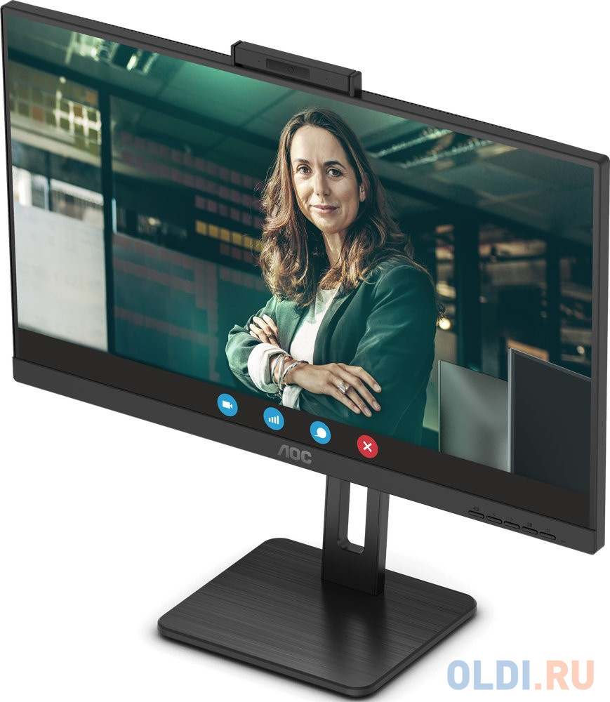 Монитор AOC 27" Pro Q27P3CW черный IPS LED 4ms 16:9 HDMI M/M матовая HAS Piv 1000:1 350cd 178гр/178гр 2560x1440 75Hz DP QHD USB 3.45кг в Москвe