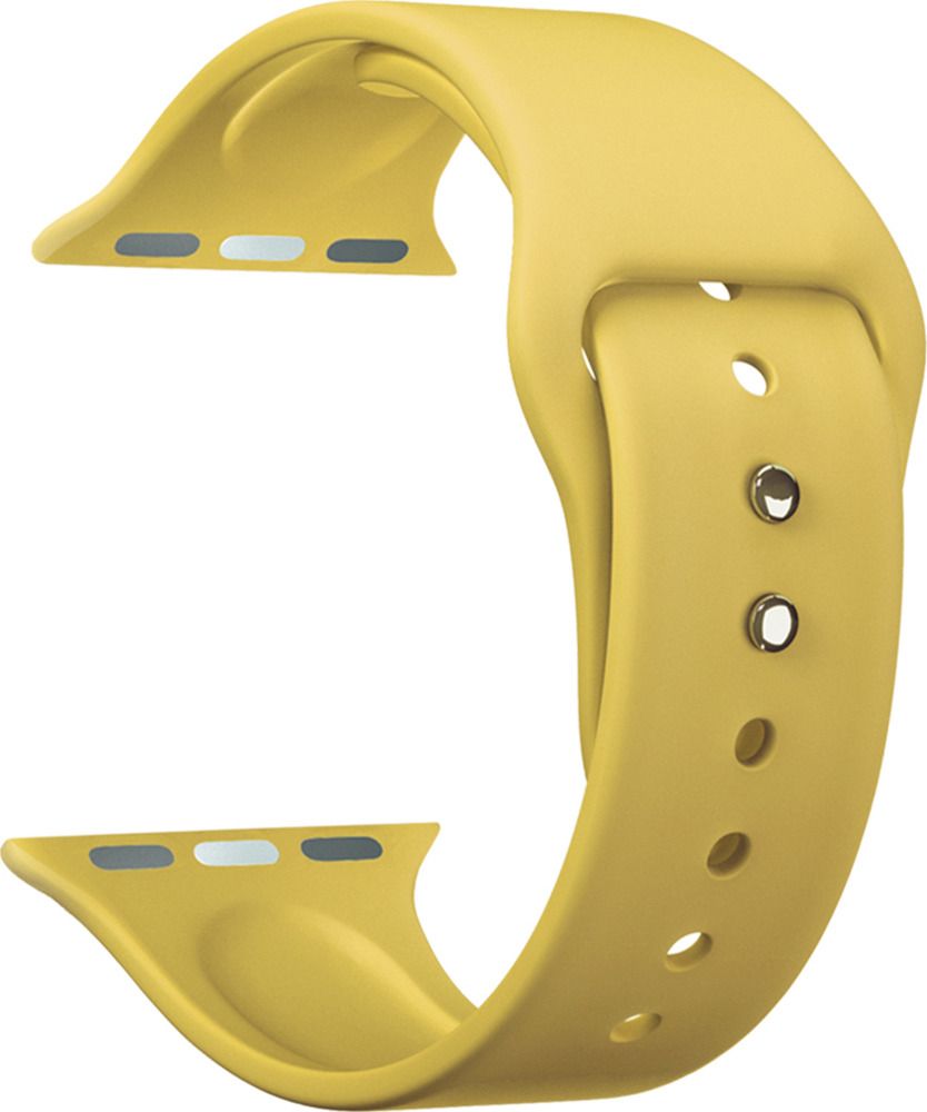Ремешок Lyambda Altair для Apple Watch, силикон, желтый (DS-APS08-44-YL)