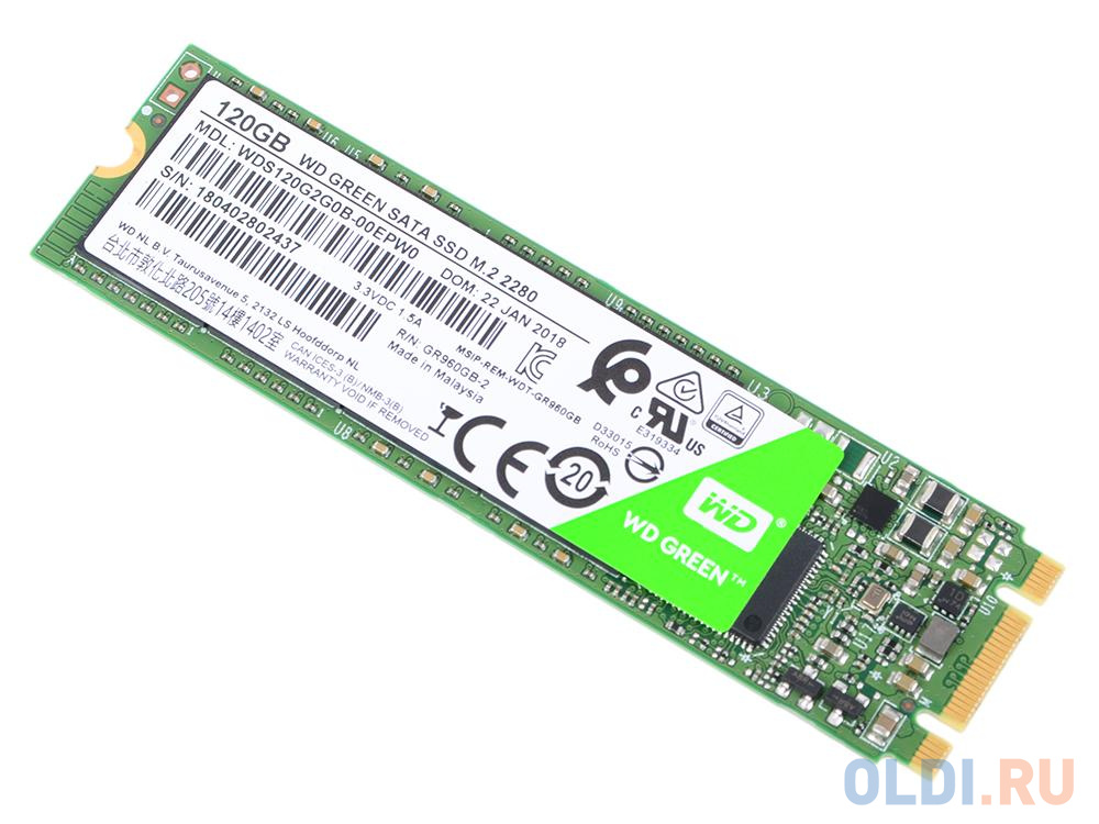 SSD накопитель Western Digital Green 120 Gb