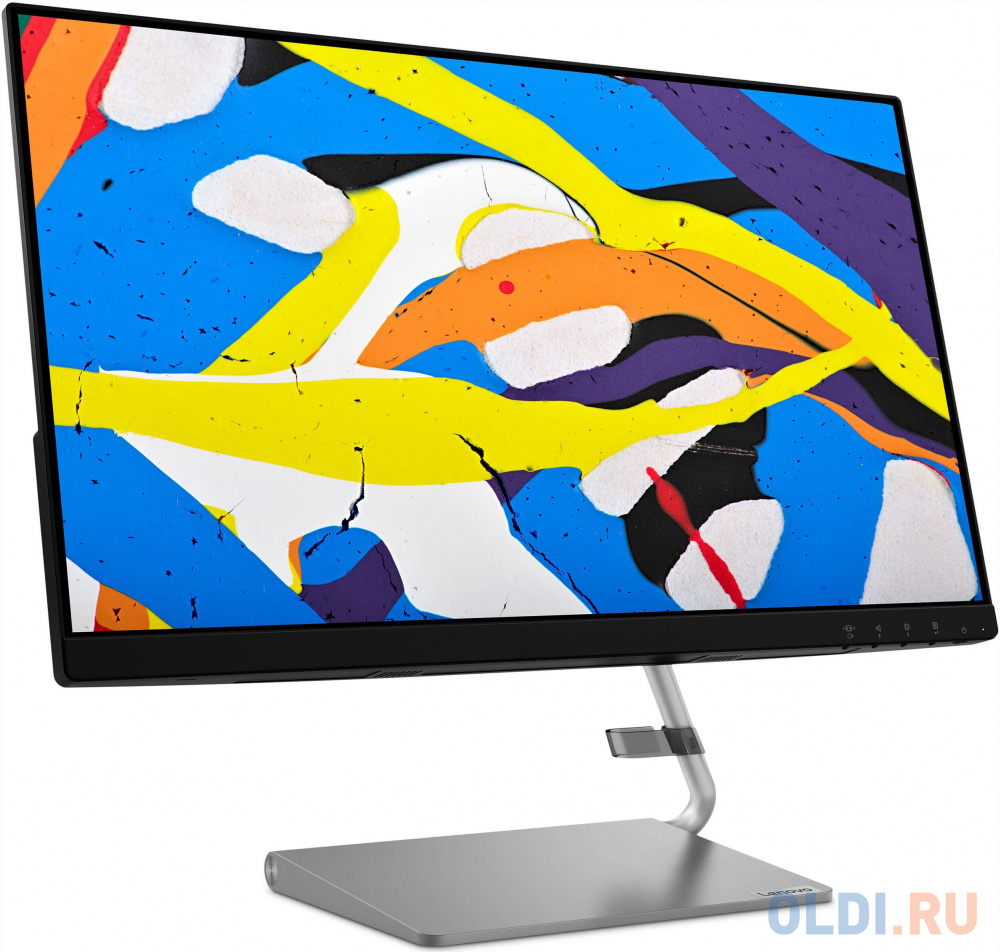 Монитор Lenovo 23.8" Q24i-1L темно-серый IPS LED 4ms 16:9 HDMI M/M 250cd 178гр/178гр 1920x1080 D-Sub FHD 4.5кг