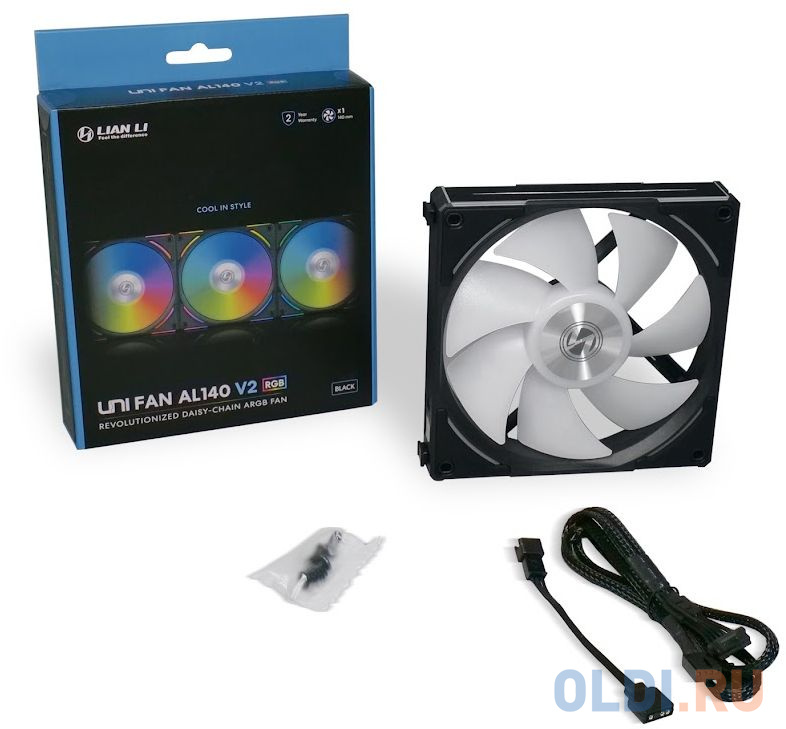 Вентилятор Lian-Li UNI FAN ALV2 140 Single Black LED Ret