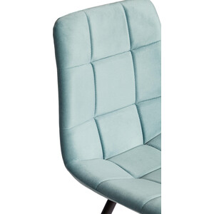 Стул TetChair CHILLY (mod. 7095-1) / 1 шт. в упаковке, ткань/металл, высота до сиденья 50 см, мятный barkhat 88/черный