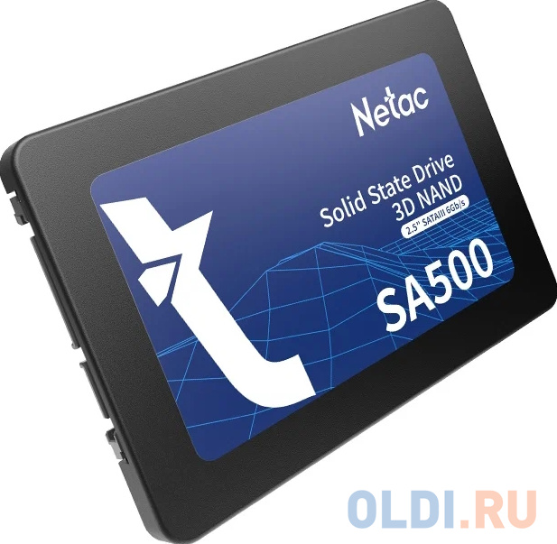 Netac SSD SA500 480GB 2.5 SATAIII 3D NAND, R/W up to 520/450MB/s, TBW 240TB, 3y wty в Москвe