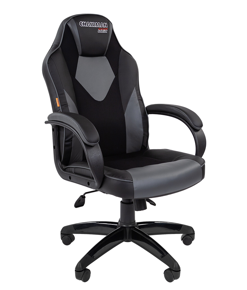 Компьютерное кресло Chairman game 17 чёрное/серое