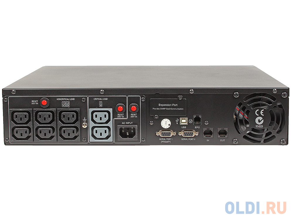 ИБП CyberPower PR1500ELCDRT2U 1500VA/1350W USB/RS-232/Dry/EPO/SNMPslot/RJ11/45 (8 IEC)