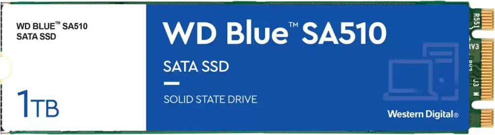 Накопитель SSD WD SA510 1TB Blue (WDS100T3B0B)