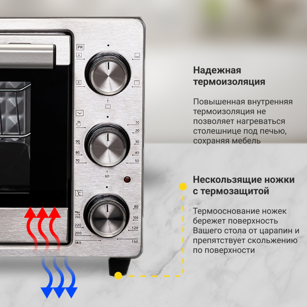 Мини-печь Simfer M2503 Albeni Compact, 5 режимов работы в Москвe