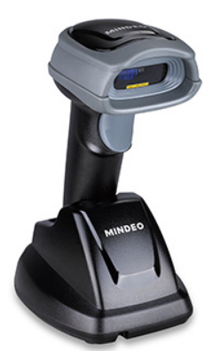 Сканер штрих-кода Mindeo CS2190, ручной, лазерный, USB, беспроводной, 1D, станция связи/зарядки, темно-серый