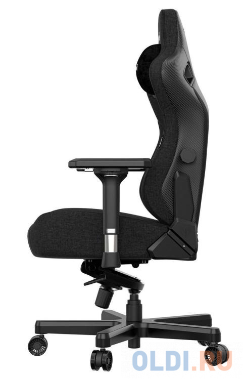 Кресло игровое Anda Seat Kaiser 3, цвет чёрный, размер XL (180кг), материал ткань (модель AD12)