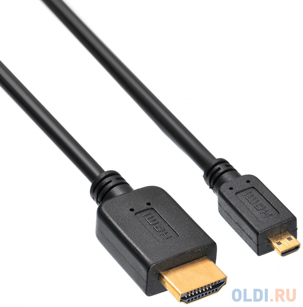 Кабель HDMI - microHDMI 3.0м Buro MICROHDMI-HDMI-3 черный