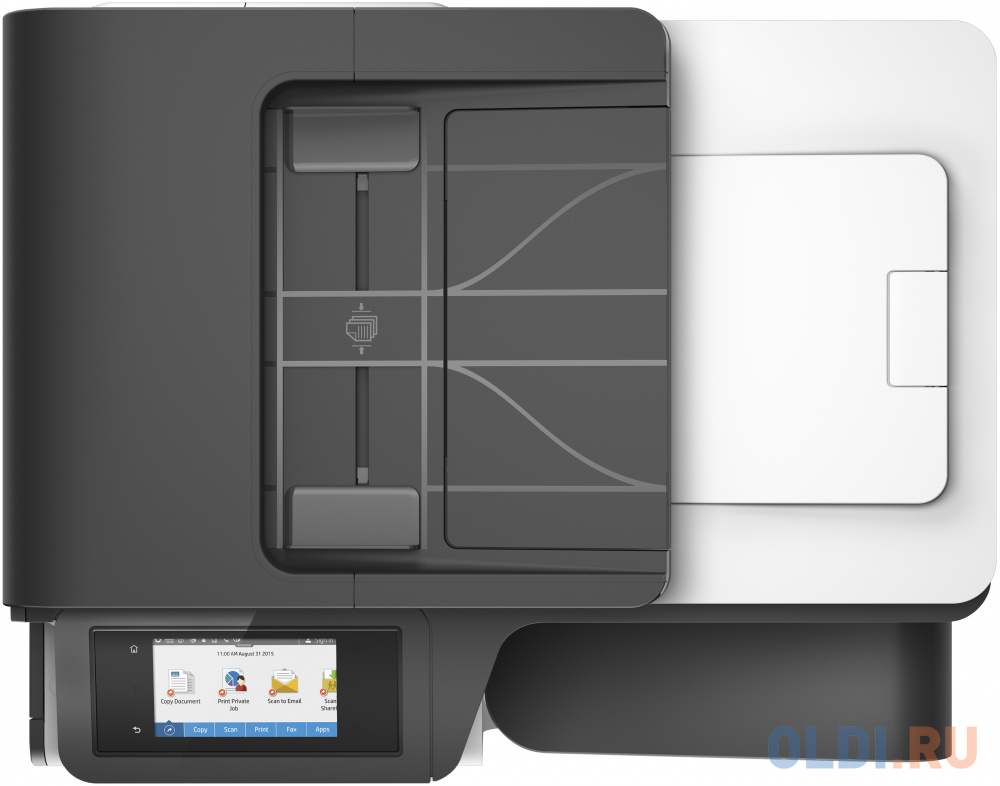 МФУ HP PageWide 477dw <D3Q20B> принтер/ сканер/ копир/факс, A4, 40стр/мин (Офисный режим:До 55 стр./мин), дуплекс, ADF, 768Мб, USB, LAN, WiFi