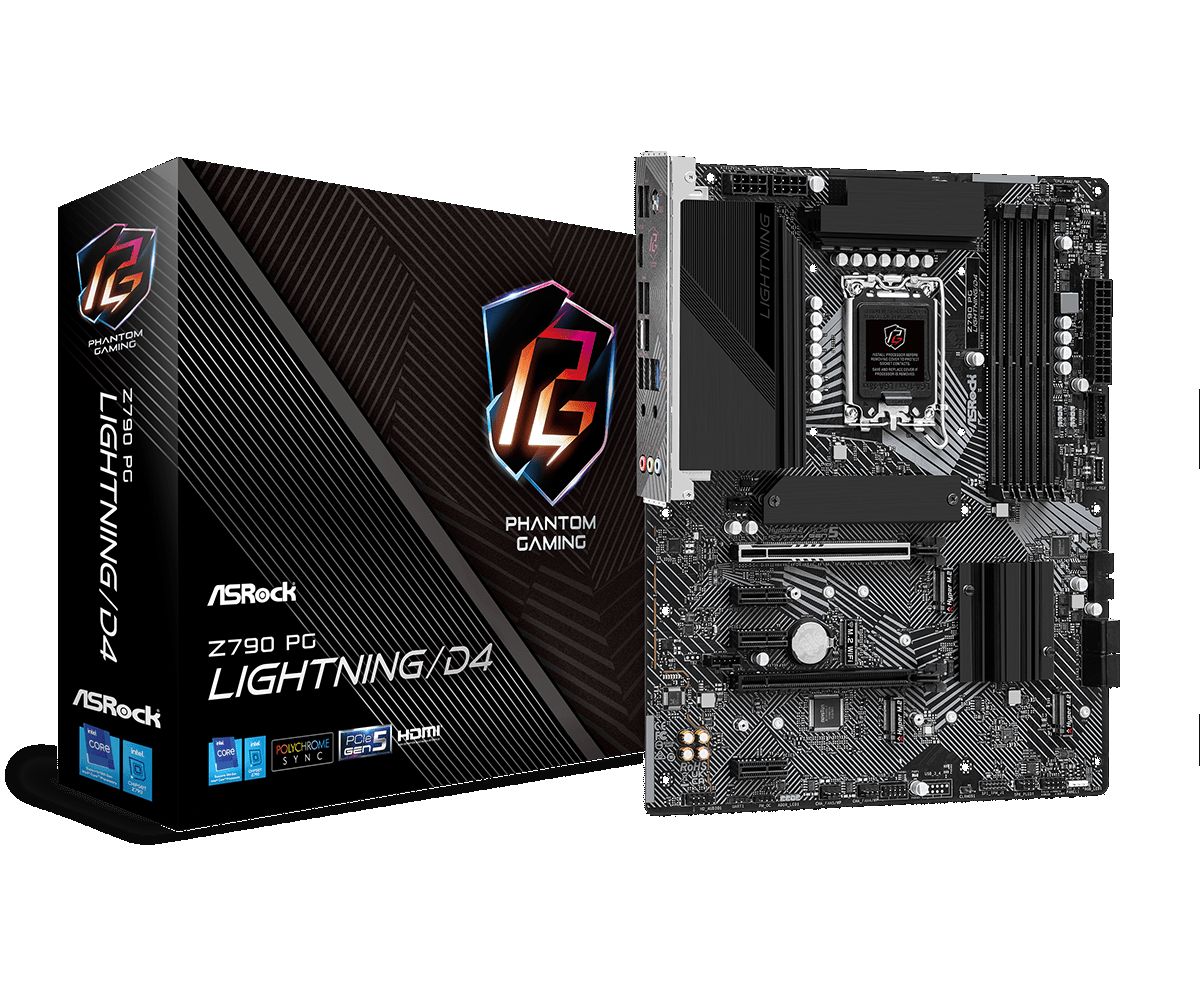 Материнская плата Asrock Z790 PG LIGHTNING/D4 Soc-1700