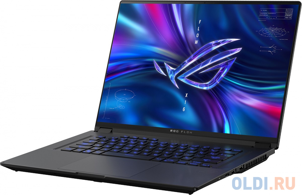 Ноутбук Asus ROG Flow GV601VV-NF045 Core i9 13900H 16Gb SSD1Tb NVIDIA GeForce RTX4060 8Gb 16" IPS Touch WQXGA (2560x1600) Free DOS black WiFi BT