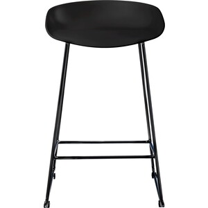 Полубарный стул Bradex Neo чёрный с чёрными ножками (FR 0698)