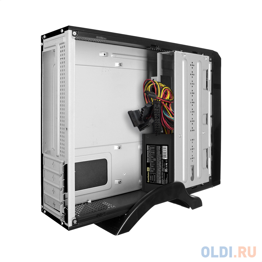 Корпус Desktop ExeGate MI-208-M300 (mini-ITX/mATX, БП M300 с вент. 8см, 2*USB, аудио, черный)