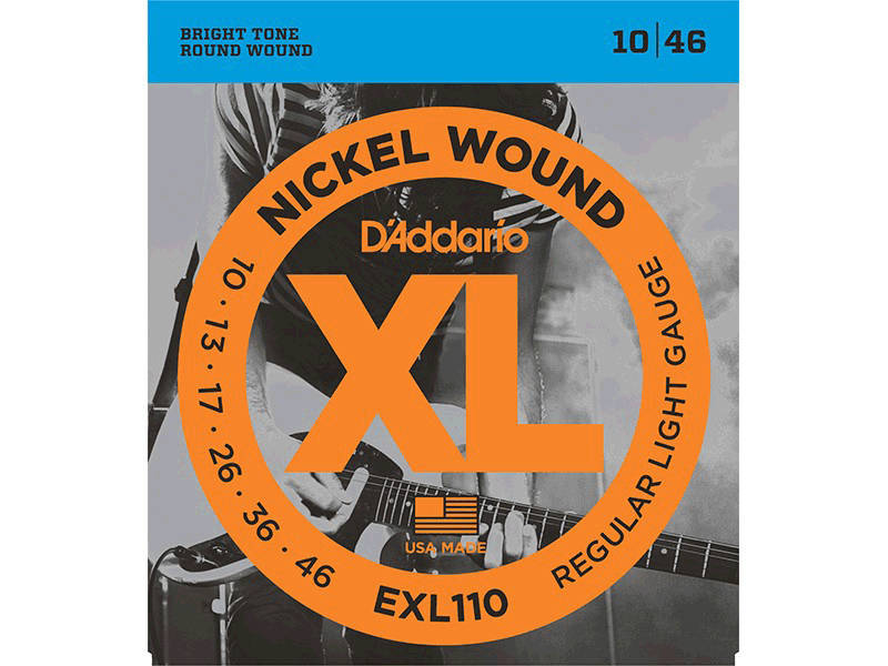 Струны D`Addario EXL110 XL NICKEL WOUND 10-46 для электрогитары