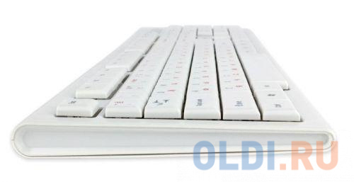 Клавиатура Gembird KB-8354U,{USB, бежевый/белый, 104 клавиши, кабель 1,45м}