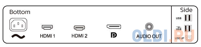 Монитор 34" Philips 345B1C/00 черный VA 3440x1440 300 cd/m^2 5 ms HDMI DisplayPort Аудио USB
