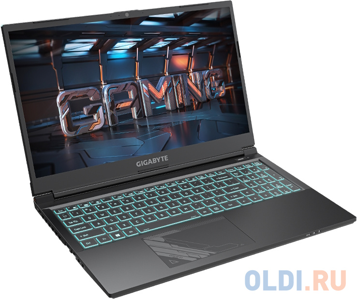 Ноутбук Gigabyte G5 Core i7 13620H 16Gb SSD512Gb NVIDIA GeForce RTX4050 6Gb 15.6" IPS FHD (1920x1080) Windows 11 black WiFi BT Cam (MF5-H2KZ353SH