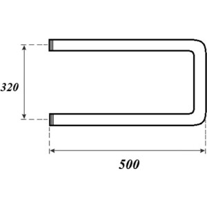Полотенцесушитель водяной Point 500х350 П-образный, хром (PN35335) в Москвe