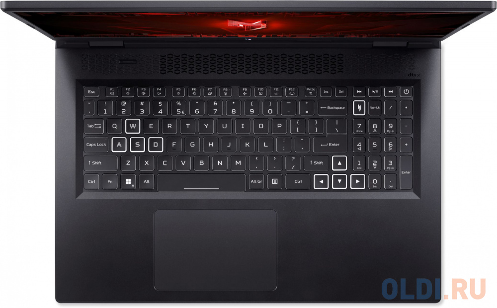 Ноутбук Acer Nitro 17 AN17-51-716G Core i7 13700H 16Gb SSD1Tb NVIDIA GeForce RTX4050 8Gb 17.3" IPS QHD (2560x1440) noOS black WiFi BT Cam (NH.QK5