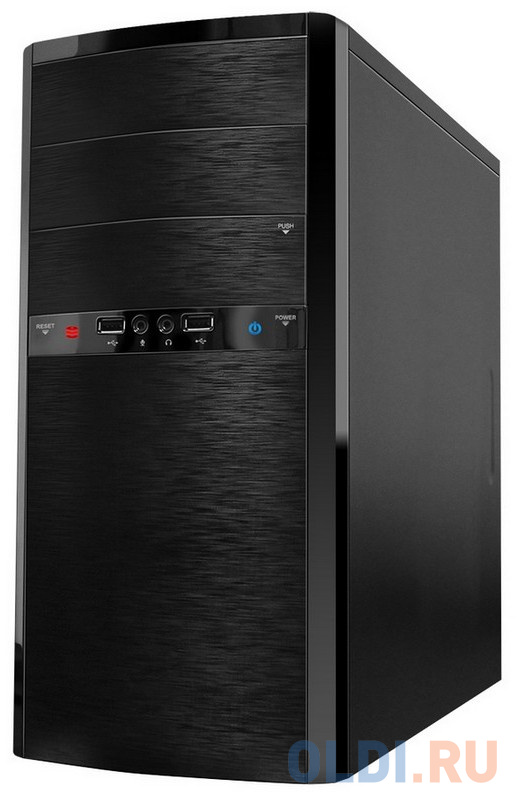 Корпус microATX InWin Powerman ES722BL/BK Без БП чёрный 6113479