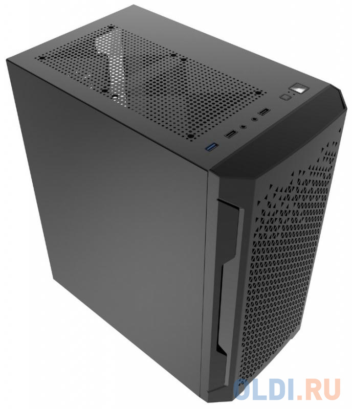 Корпус microATX Powercase CMIMZB-F2SI Без БП чёрный