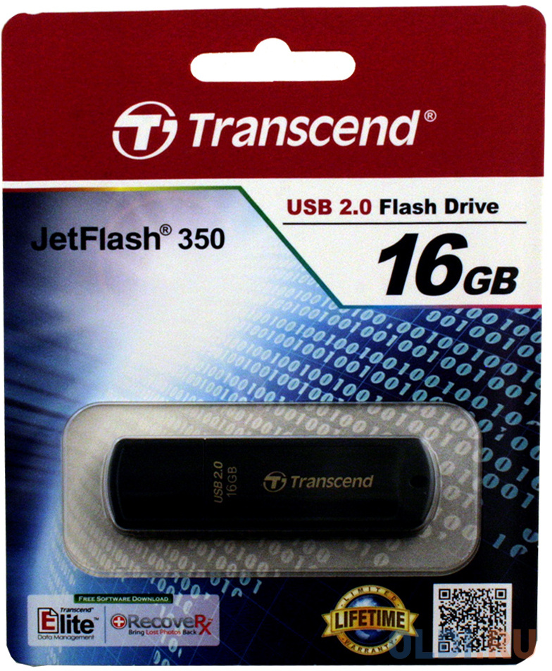 Внешний накопитель 16GB USB Drive <USB 2.0 Transcend 350 (TS16GJF350)