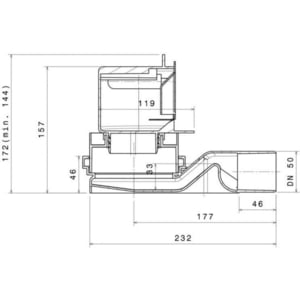 Душевой трап Pestan Confluo Wall Drain Gold 310 мм (13100061)